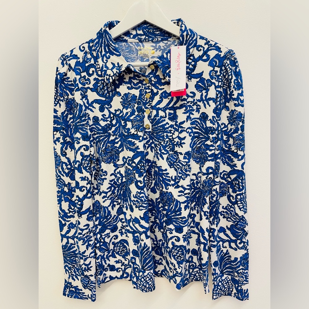 Blue and White Women's UPF 50+ Luxletic Frida Polo
Deeper Coconut Ride With Me - Picture 2 of 4